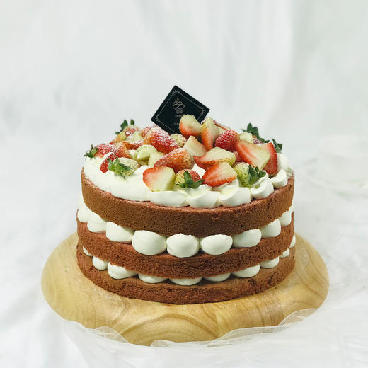 8寸【草莓裸蛋糕】-沁甜的草莓口味与红丝绒蛋糕搭配，被完美地激发了 商品图9