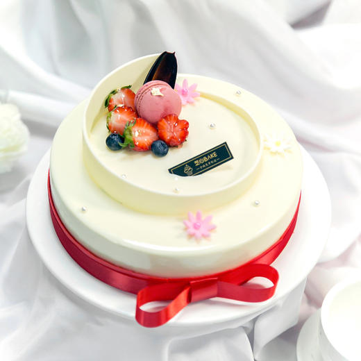 【香醇白巧】生日蛋糕- 醇厚浓郁，白巧馥香 慕斯的清爽中和了馥郁 商品图4