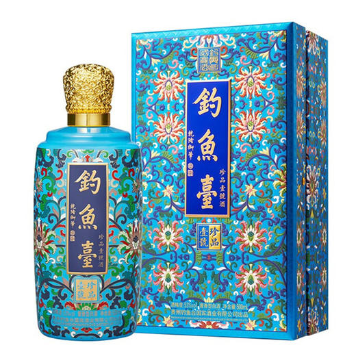 贵州钓鱼台珐琅彩珍品一号53度酱香型白酒500ml