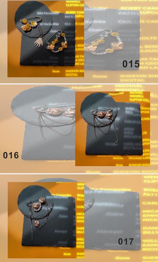 又桃-星夜系列胸针 商品图0