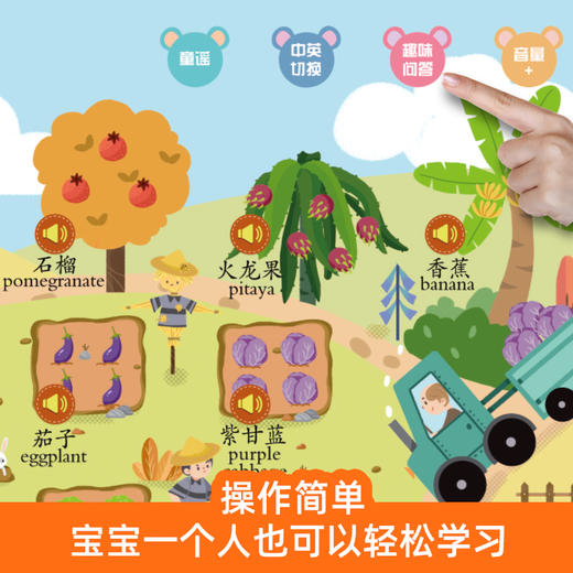 【充电款】那么大！地板书：早教启蒙手指点读发声书 0-6岁幼儿手指点读发声书 商品图4