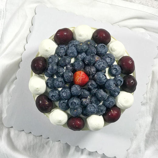 【蓝莓慕斯】伴有蓝莓的奶香味道在口中蔓延-蓝莓慕斯蛋糕-动物奶油 商品图3