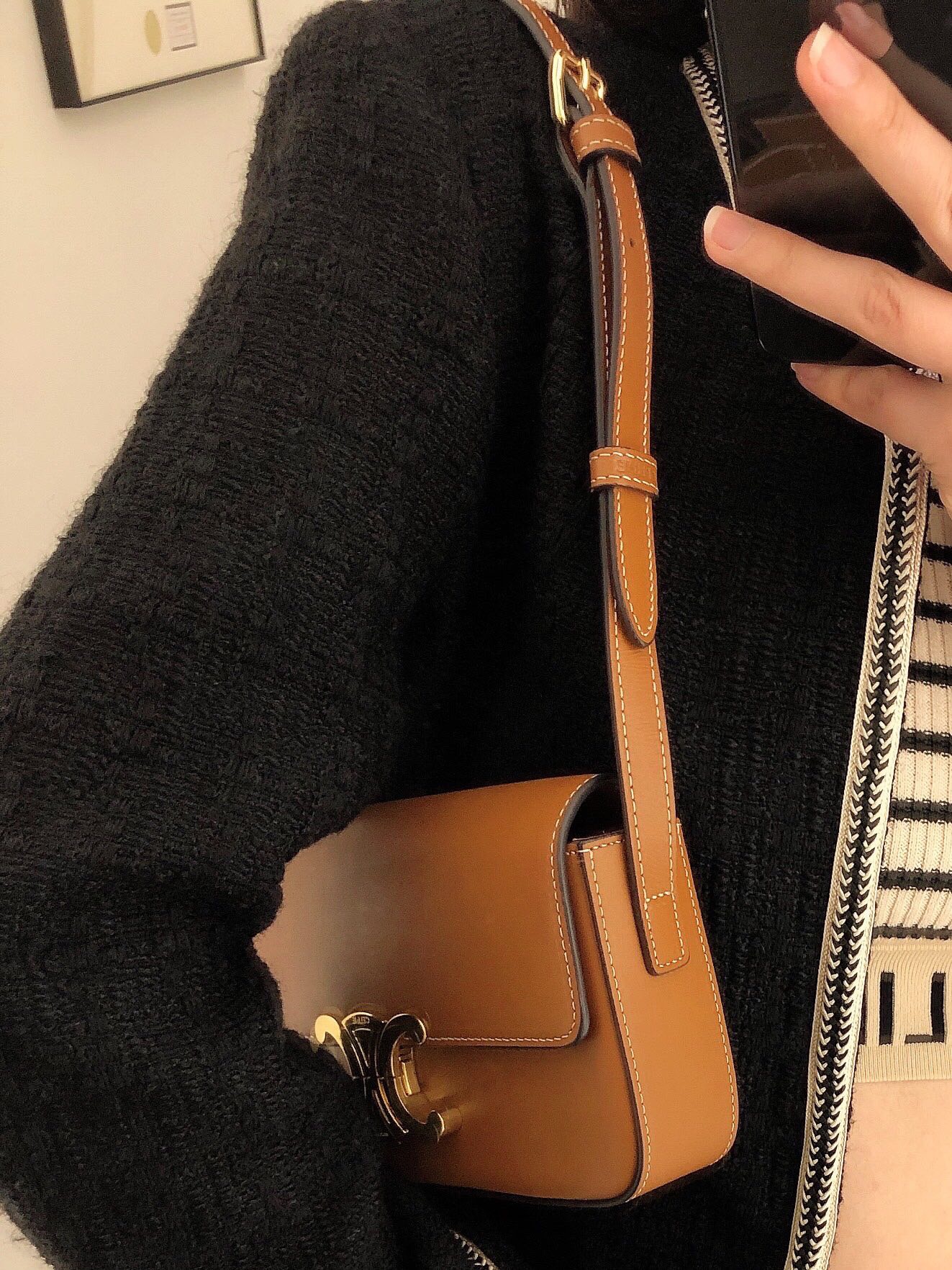 celine赛琳凯旋门 腋下包包