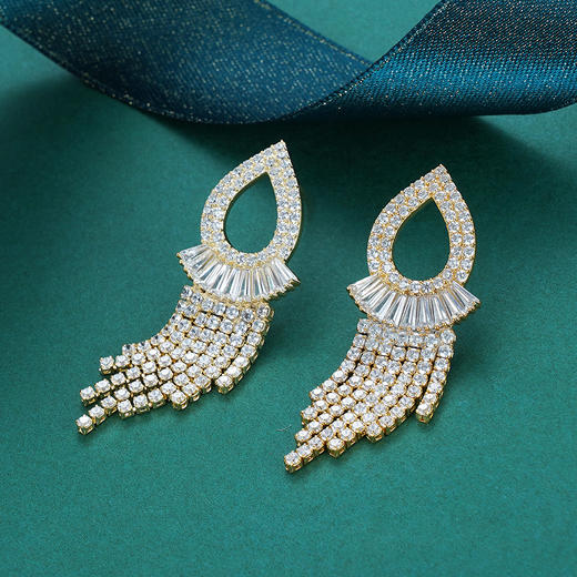 S925银【雀羽】耳钉【YK01360】镀金2105 商品图2