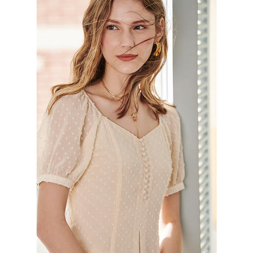 欧芮儿夏装短袖连衣裙女 商品图2