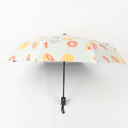 【雨伞】虞美琴黑胶防晒防紫外线三折全自动折叠西柚桃子水果遮阳晴雨伞 商品图0