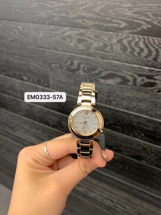 特价至5.10 女表特价¥1499直邮EM0333-57A 西铁城光动能女表 30mm 商品图1