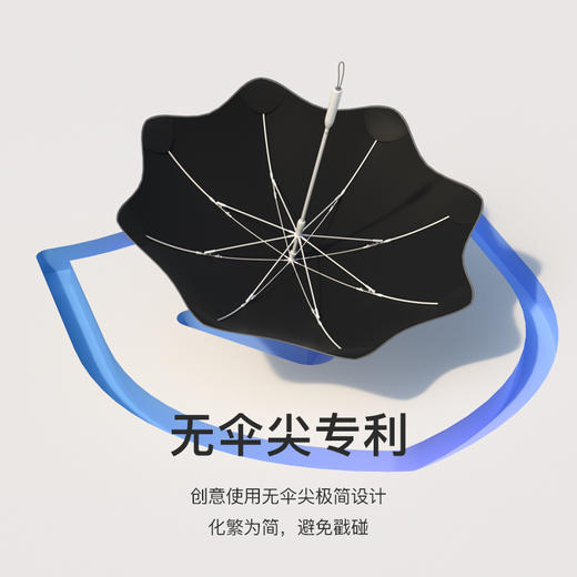 MISSRAIN圆角直杆太阳伞女晴雨两用遮阳伞防晒防紫外线女大号雨伞 [福利品] 商品图4