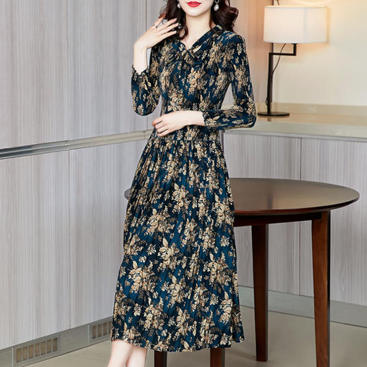 上海旗袍厂JN-K210335洋气女装大码洋气裙 商品图3