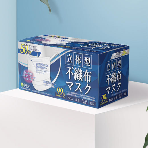ISDG 日本品牌监制  口罩专用 符合国人脸型专业定制国际标准口罩 商品图4