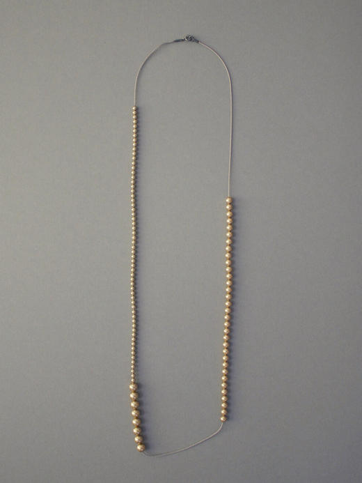 北京仓｜Naoko Ogawa-Imperfect-三次消失 珍珠 长项链（亮金色）［日本设计师］ 商品图0