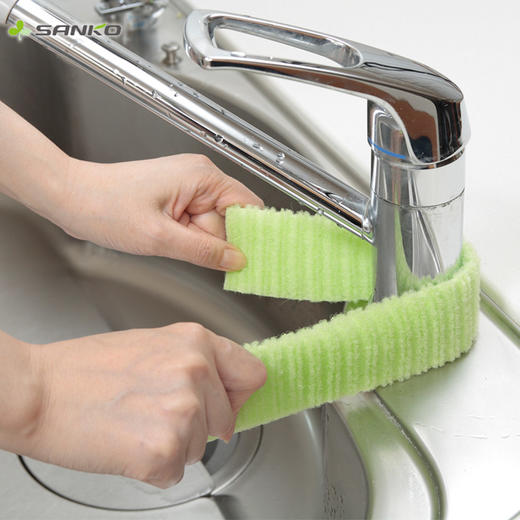 日本SANKO魔力清洁布/擦厨房灶台可裁剪洗碗刷锅水龙头去污百洁布  WHJC 商品图1