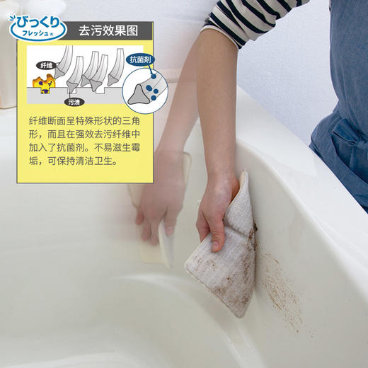 日本进口SANKO浴室清洁擦海绵擦墙壁浴缸刷浴室清洁 WHJC 商品图2