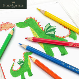 辉柏嘉彩铅儿童学生手绘画笔涂色填色