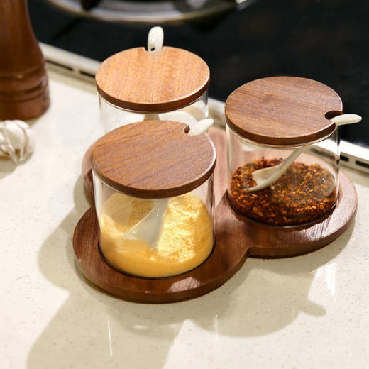 原森太3瓶梅花底调味套装21*21*1.3/YSTTW005 商品图1