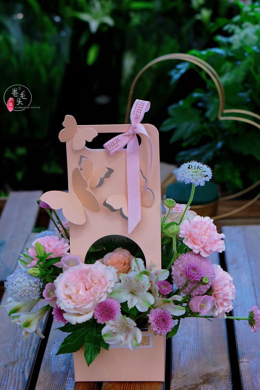 【2021.教师节】珊瑚粉小号蝴蝶提篮 79 商品图1