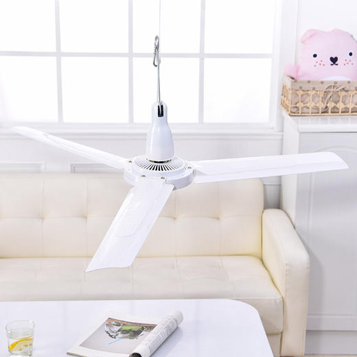 【家用电器】3扇叶家用吊扇塑料便捷夏季风扇舒适凉风吊装风扇 商品图1