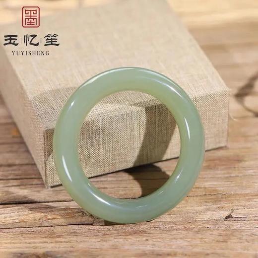 TZW-新疆和田玉青玉石手镯女款少女玉石手镯女送妈妈 商品图0