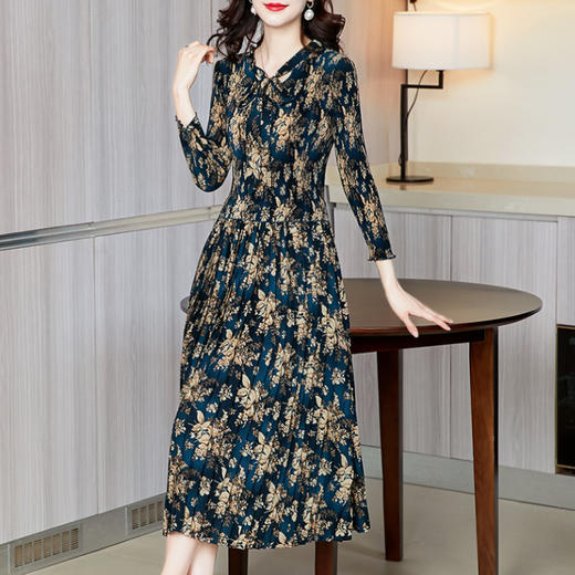 上海旗袍厂JN-K210335洋气女装大码洋气裙 商品图2