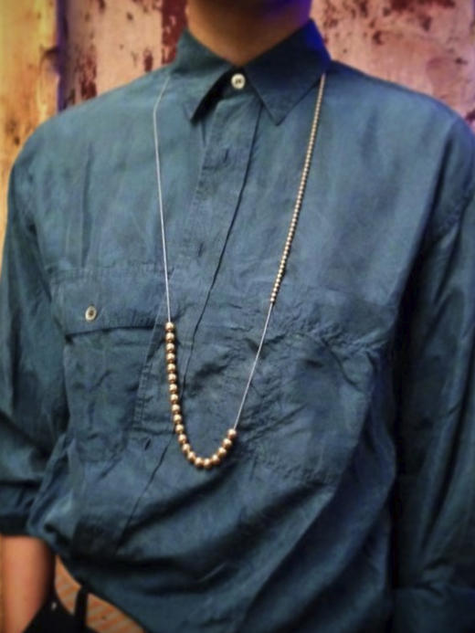 北京仓｜Naoko Ogawa-Imperfect-两次消失 珍珠 长项链（亮金色）［日本设计师］ 商品图3