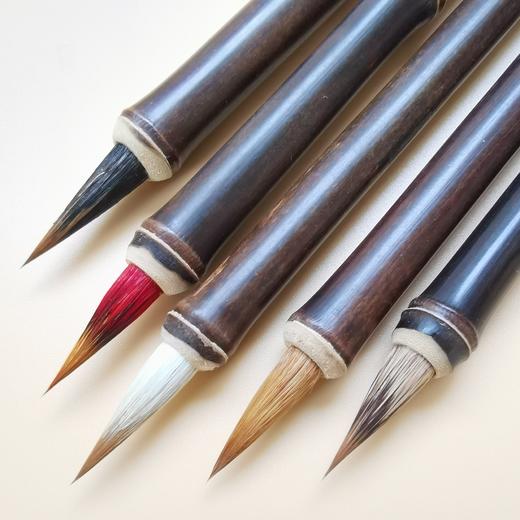 【紫竹五毫】适宜小楷 抄经 勾边 描线 兼毫 狼毫 石獾 紫毫 商品图1