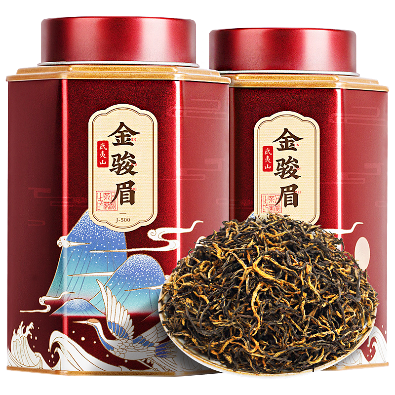 茶叶 红茶 金骏眉  浓香型 正宗武夷红茶 茶饮  五虎 250g