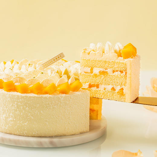 【清甜多汁】芒芒雪山蛋糕，香甜多汁新鲜芒果+细腻芒果奶油（东莞幸福西饼蛋糕） 商品图3