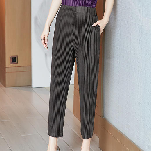 上海旗袍厂JN-K200716裤子大喇叭褶皱宽松阔腿长裤女现货 商品图3