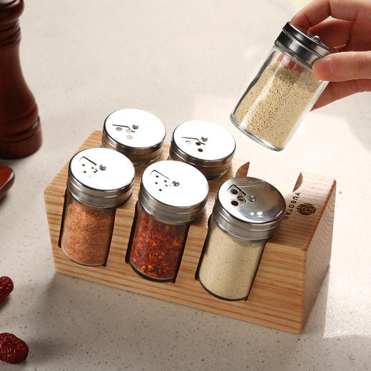 原森太六瓶调味架/美洲白蜡木/YSTTW003 商品图2