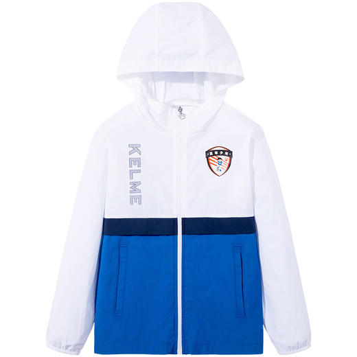  KIDS卡尔美男童撞色连帽中大童薄外套休闲防晒皮肤衣韩 商品图4