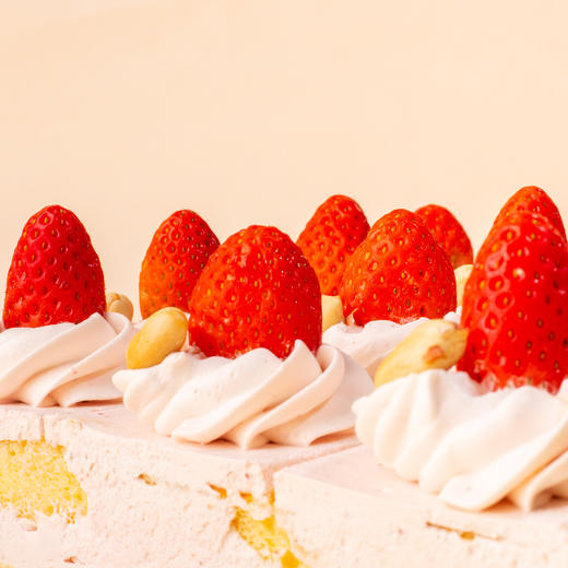 【草莓慕斯-甜蜜】草莓慕斯蛋糕-草莓慕斯搭配果香怡人甜的草莓 商品图3