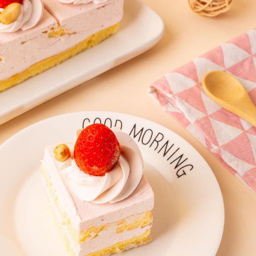 【草莓慕斯-甜蜜】草莓慕斯蛋糕-草莓慕斯搭配果香怡人甜的草莓 商品图6