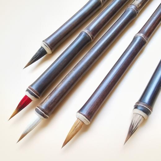 【紫竹五毫】适宜小楷 抄经 勾边 描线 兼毫 狼毫 石獾 紫毫 商品图5