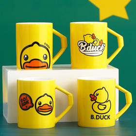 小黄鸭色釉直筒杯