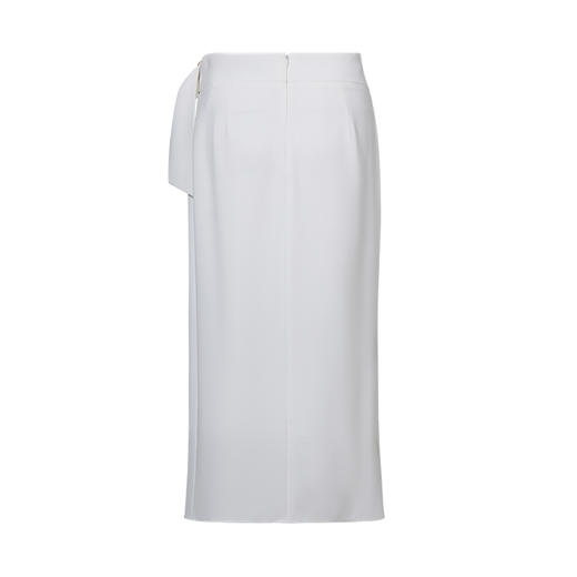 VIMAGE纬漫纪品牌女装高腰修身不规则中长裙纯色半身裙V1506105 商品图6