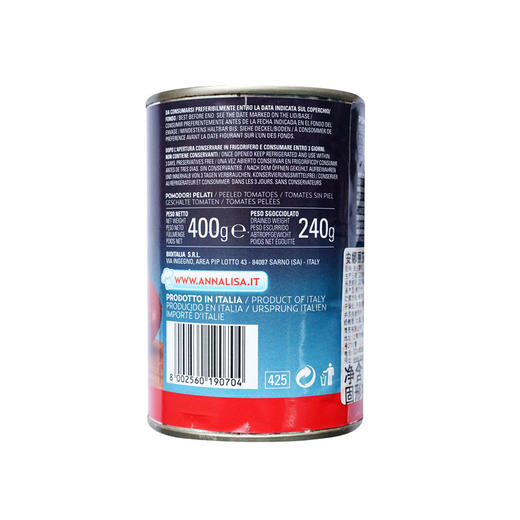 安娜丽莎 去皮番茄 400g 商品图1