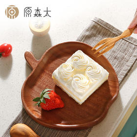 原森太乌檀木苹果形盘子24*22*2CM YSTPZ027