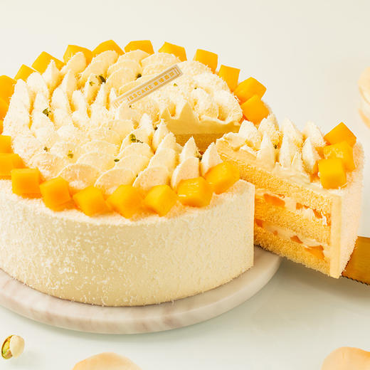 【清甜多汁】芒芒雪山蛋糕，香甜多汁新鲜芒果+细腻芒果奶油（东莞幸福西饼蛋糕） 商品图2