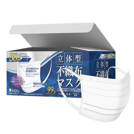 ISDG 日本品牌监制  口罩专用 符合国人脸型专业定制国际标准口罩 商品图3