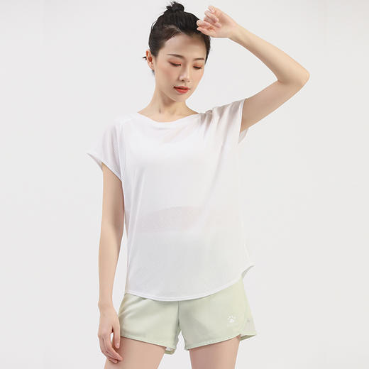 卡尔美 健身衣透气排汗速干衣T恤女运动跑步上衣宽松罩衫女 商品图3