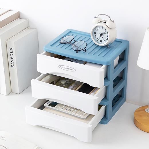 百纳邦首桌面收纳盒3层大号2322（颜色随机） 商品图1