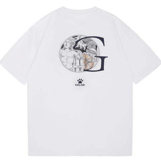 卡尔美男子夏季新款短袖圆领T恤印花时尚潮流 商品图3