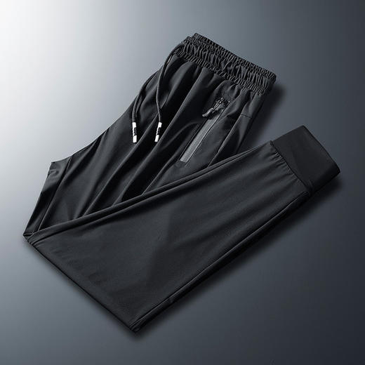 【服饰鞋包】公牛丹尼夏季男士锦纶冰丝弹力修身超薄透气松紧腰休闲裤 商品图0