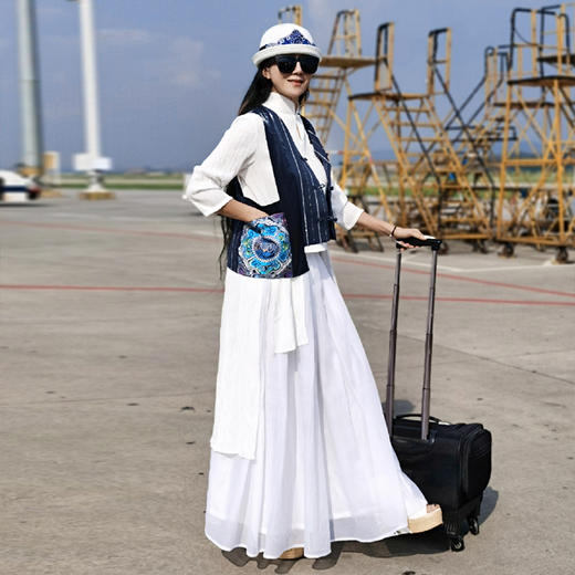 不水船大摆半身裙 | 杨丽萍老师同款 | 现货加急发  商品图1