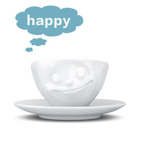 【Fiftyeight 】德国原产Fiftyeight 陶瓷杯卡通杯咖啡杯200ml 幸福