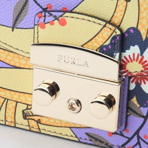 FURLA/芙拉 METROPOLIS系列 女士印花牛皮单肩斜挎包小猪包小方包链条包女包 多色可选941742 商品图14