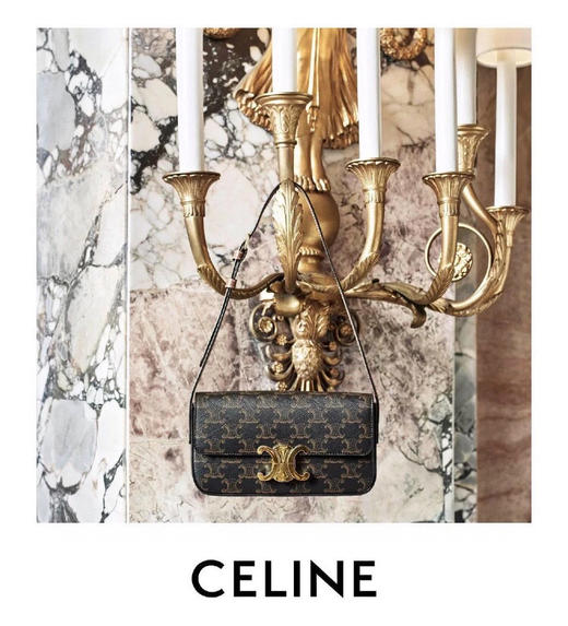 𝐂𝐄𝐋𝐈𝐍𝐄凯旋老花腋下包（原厂皮） 商品图2