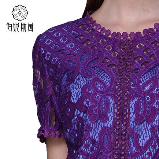 【伯妮斯茵】162S121--紫色连衣裙--花园的石阶--《生命之美-梵高的花园》 商品图3