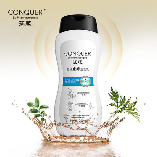 征服青蒿止痒系列洗发乳平衡头皮头发酸碱度控油保水清爽发丝 商品图3