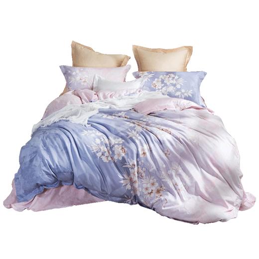 【母亲节】罗莱家纺 LUOLAI 四件套床品套件床上家纺全棉斜纹纯棉床单被套 晨暮间 1.8米床 220*250cm 商品图0